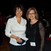 Dr. Suzanne Vernon and Kim McCleary of the CFIDS Association at the Reno Conference