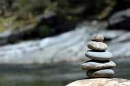 Balanced Rocks By Water